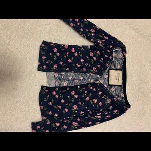 Abercrombie floral sweater